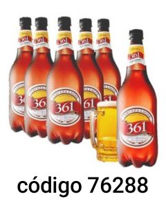 *CERVEZA BOTELLA "361" NO RETORNABLE  6X1L