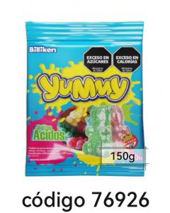 YUMMY GOMITA OSITOS ACIDOS  24X150G