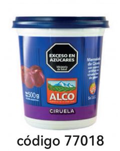 ALCO POTE MERMELADA CIRUELA  12X500G