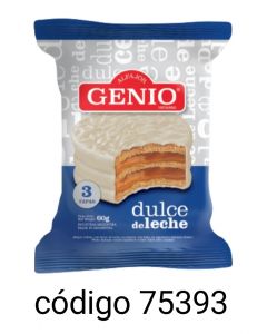 ALFAJOR GENIO TRIPLE BLANCO  24X60G
