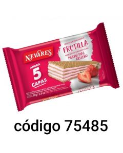NEVARES OBLEA FRUTILLA  18X80G