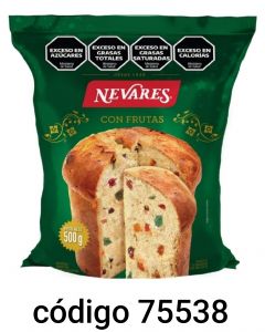 PAN DULCE NEVARES CON FRUTA  10X500G