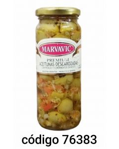 MARVAVIC.FRASCO ACEITUNA+PICKLE  6X330G