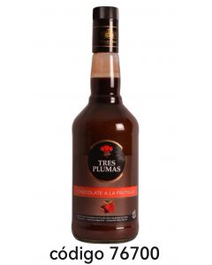 TRES PLUMAS,CHOCO-FRUTILLA  6X700ML  