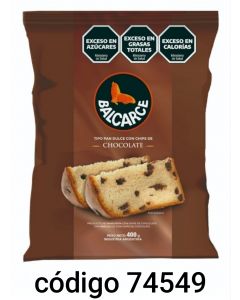 PAN DULCE BALCARCE CHIPS   8X400G
