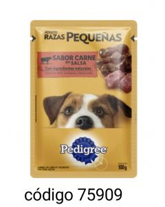 .SOBRECITO PEDIGREE PERRO*Nª7322 PEQ/CARNE  12X100G 