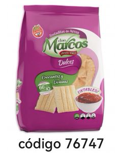 MARCOS TOSTADITAS ARROZ DULCE  12X120G