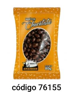 AMANECER.MANI  CON CHOCOLATE  40X80G