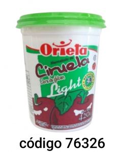 ORIETA POTE.MERMELADA LIGHT CIRUELA  12X500G