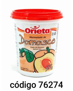 ORIETA POTE MERMELADA DAMASCO  12X500G