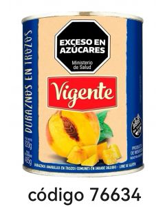 VIGENTE DURAZNO TROZOS  12X820G 