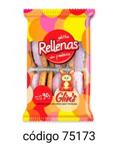 GLINS RELLENAS.FRUTILLA  20X90G