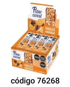 FLOW BARRA CEREAL CHOCOLATE NARANJA  20X24G 