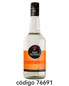 TRES PLUMAS CURACAO TRIPLE SEC  6X700ML  