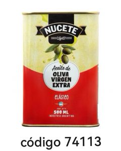 ACEITE OLIVA LATA NUCETE EXTRA CLASICO  6X500ML