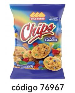 GOLD MUNDO POLVORON CHIPS.COLORES  16X300G