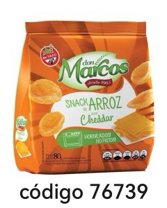 MARCOS.SNACK Nº8057 CHEDDAR  18X80G