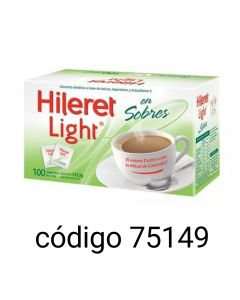 HILERET AZUCAR LIGHT SOBRE  6X100U