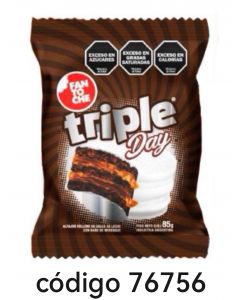 ALFAJOR FANTOCHE TRIPLE DAY  12X85G 