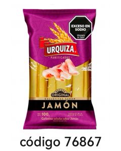 URQUIZA GALLETITA SABOR JAMON  15X100G