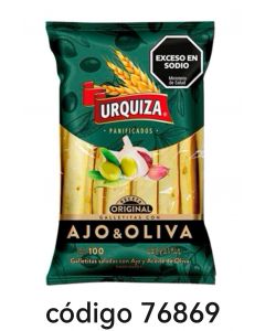 URQUIZA GALLETITA SABOR AJO-OLIVA  15X100G 