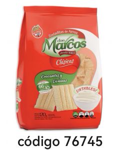MARCOS TOSTADITAS ARROZ CLASICA  12X120G