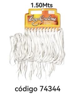 CORDON ZAPATILLA PLANO.BLANCO  12X150CM