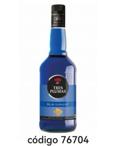 TRES PLUMAS BLUE CURACAO  6X700ML 