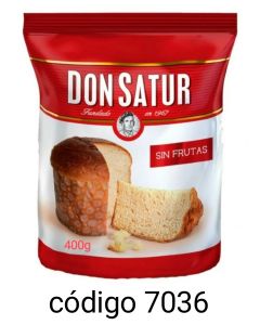 PAN DULCE DON SATUR Nº3120* SIN FRUTA  6X400G