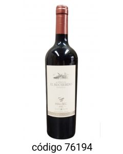 ,EL RECUERDO VINO MALBEC  6X750ML